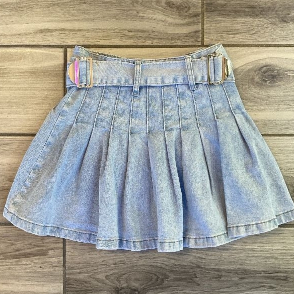 Stylish Blue Denim Skirt